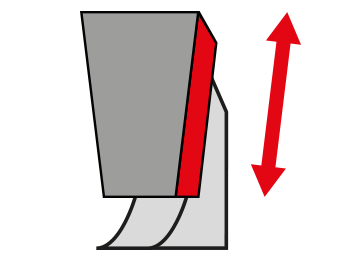 Grinding-wheel feed is at the top. 